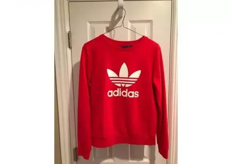 red adidas sweatshirt