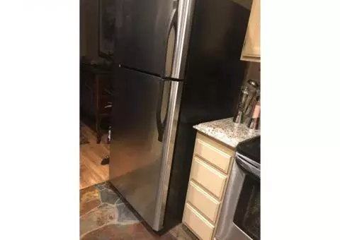 Refrigerator Stainless Steel & Black (also matching Stove)
