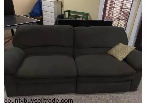 Nice Reclining Couch + Matching Recliner