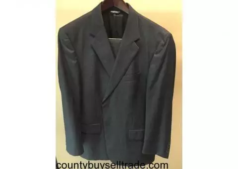 43 Regular Charcoal Gray Evan Picone Suit